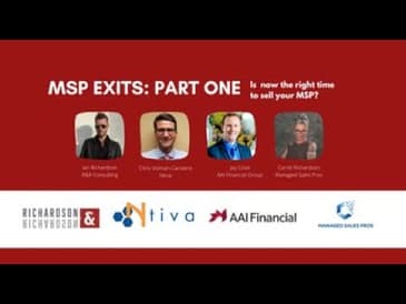 MSP Exit Series September 2022 - What do you need to sell your MSP?