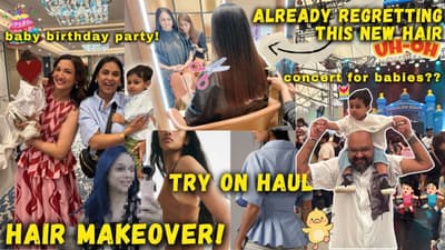I CHANGED MY WHOLE LOOK! *getting my pink back* 🦩 | Lenny Pearce Concert & Baby Birthdays | Aanam C