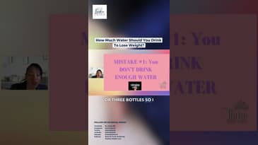 How Much Water Should You Drink  To Lose Weight? #water #youtubeshorts #shorts