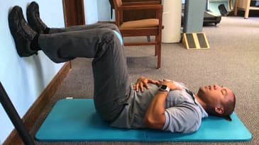 90-90 hip lift left adductor