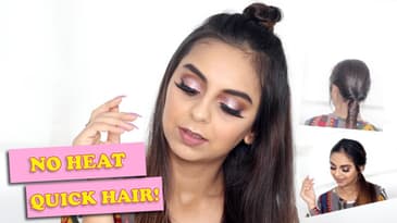 3 Hairstyles Under 5 Minutes For College or Work | No Heat No Products