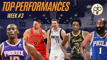 #NBA Top performers by average in week 3