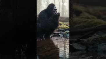 Sasquatch Drinking At the Creek #podcast #bigfoot #sasquatch #cryptids #new #subscribe #story