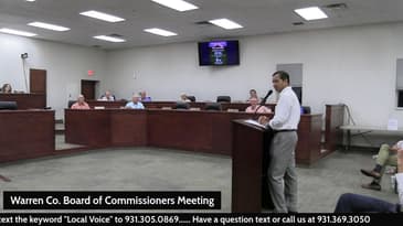 Warren Co. Board of Commissioners Meeting