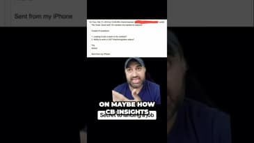 Secret to getting a job #careeradvice #b2b #startups #marketing #career #jobsearchtips #employment