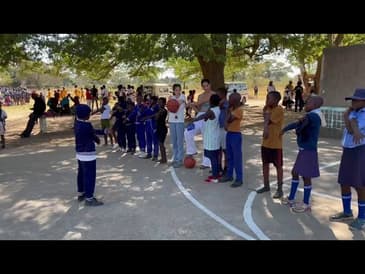 Teaching the Kid Basketball! A Week in Zimbabwe Summer 2023 ( Clip 8)