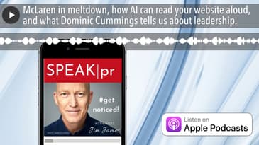 McLaren in meltdown, how AI can read your website aloud, and what Dominic Cummings tells us about l