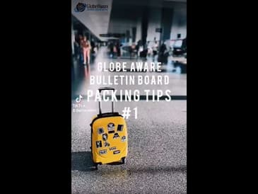 Globe Aware Bulletin Board: Packing Tips #1
