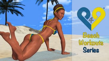 Beach workouts series - perfect body for summer