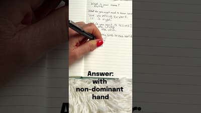Try Your Non-Dominant Hand For Inner Wisdom (Your Intuition) #soul