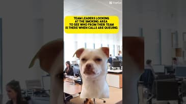 Team Leaders looking at the smoking area