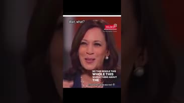Kamala Harris uncomfortable answering a question about the border - makes no sense. Political Comedy
