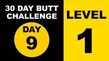 30 DAY BUTT challenge Day 9 - Level 1 π‘ home workout lower body #p4p