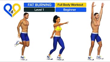 Standing Morning Fat Burning Full Body Workout | Level 1 Beginner #p4p #fatburn #fullbodyworkout