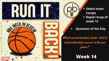 Run it Back! NBA Week in Review - Week 14