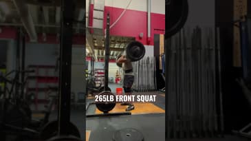 265lb front squat 5x5 | Dr. Chris Garcia