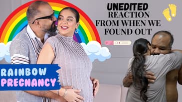 WE'RE PREGNANT! Rainbow pregnancy announcement 🌈🤰🏽 | Aanam C