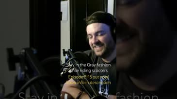 Stay in the Gray Podcast - PREVIEW CLIP - 2-15 - scooter naked with helmet and crocs