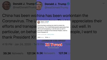 Trump did, in fact, thank President Xi of China