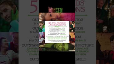 Wicked earns 5 SAG noms! 🏆 Lead, Supporting, Cast & Stunts! #WickedMovie #SAGAwards2025