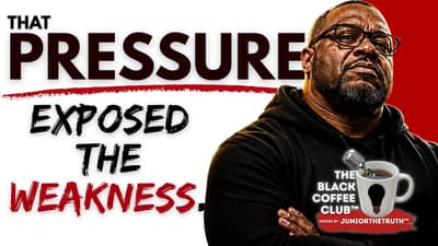 Pressure Killed Your Confidence Because You Were Hiding The Weakness | The Black Coffee Club™
