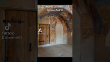 Frescoes a watercolor paintings on wet plaster on a wall or ceiling #NubiaChristianKingdom