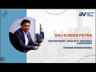 Raj Kumar Patra | Vice President | Syngene International | Journey with IPV