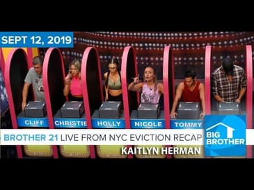 Big Brother 21 Thursday Night Sept 12 Eviction Recap | Kaitlyn Herman LIVE FROM NYC #BB21