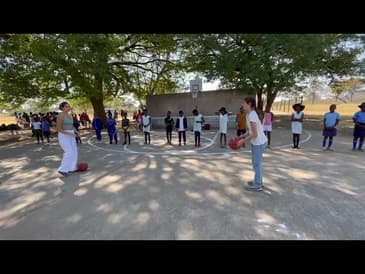 Teaching the Kid Basketball! A Week in Zimbabwe Summer 2023 ( Clip 5)