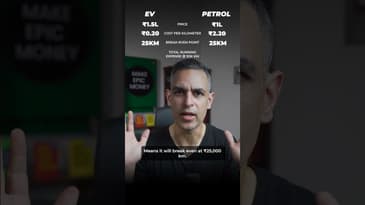 Petrol vs EV Scooter main kitni BACHAT?! | Ankur Warikoo #shorts