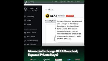 Memecoin Exchange #DEXX Breached; Exposed Private Keys? (OOC)