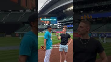 Who is your celebrity doppelganger? #shorts #baseball #mlb #seattle #mariners #interview