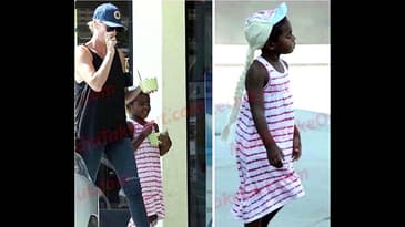 Charlize Theron Dresses Her Adopted Black SON Like a Girl In Public (Blond Wig And All)