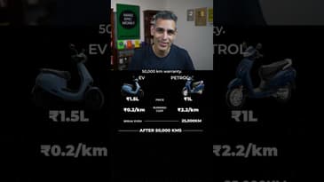 Which SCOOTER is COSTLIER - EV or PETROL?! | Ankur Warikoo #shorts