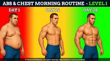 10 Min Chest & Abs Daily Morning Routine | No Equipment | Level 1 | Home Workout #p4p #workout