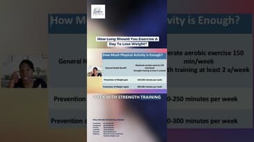 How Long Should You Exercise A Day To Lose Weight? #weightloss #youtubeshorts #shorts