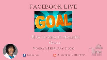 Facebook live: How to create Realistic Goals in your weight loss journey