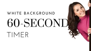 60 second timer 1 minute white screen - Health in the Real World with Chris Janke
