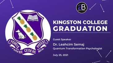 Kingston College Graduation Guest Speaker Dr. Leahcim Semaj