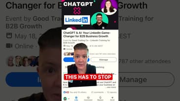 LinkedIn Events - if it ain’t yours back off with your automation tool spam connections!! #linkedin