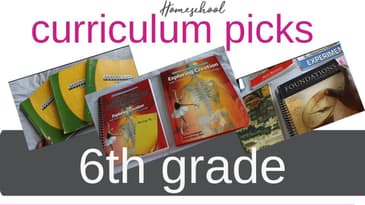 Homeschool Curriculum Picks (Classical Conversations-6th Grade)