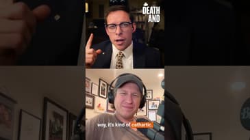 In Epiosde 1, @peteholmes sets the record straight on obituaries. #deathandpodcast #shorts
