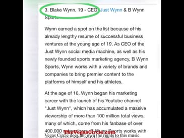 Blake Wynn’s Promo video