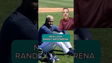 Randy Arozarena Now Has BLONDE HAIR? 🤯 #shorts #baseball #seattlemariners #mariners #springtraining