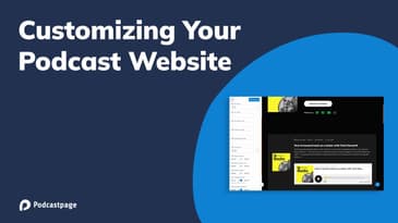 Site Customizer - Podcastpage.io