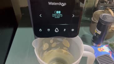 Waterdrop WD-A1 Countertop Reverse Osmosis System - Flushing the water filter for the first time!!