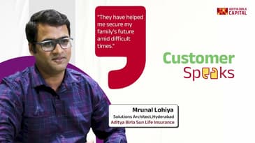 Customer speaks | Mrunal Lohiya - Aditya Birla Sun Life Insurance