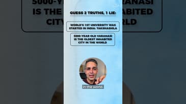 How well do you know INDIA? 2 truths and a lie! | Ankur Warikoo #shorts