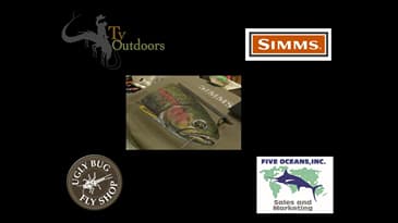 Ugly Bug Fly Shop, Ty Hallock Art, and Five Oceans Sales Custom Simm's Simple pack custom giveaway.