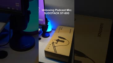 Unboxing podcast mic: Sudotack ST-800